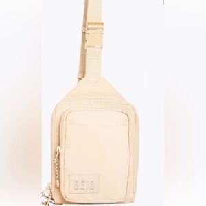 BEIS Sport Sling Bag in Beige